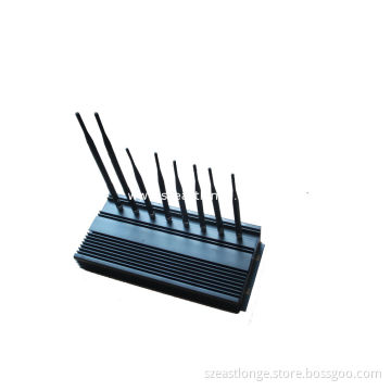 35dbm 4g Wifi High Power Jammer / Blocker Est-808n3 For Military , Black